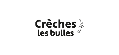 Logo crèches les bulles créé par l'agence crapules