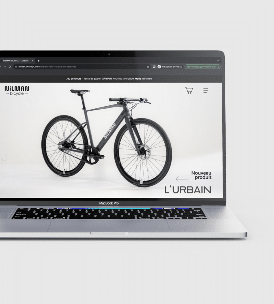 Site vitrine responsive avec SEO fabricant de vélo