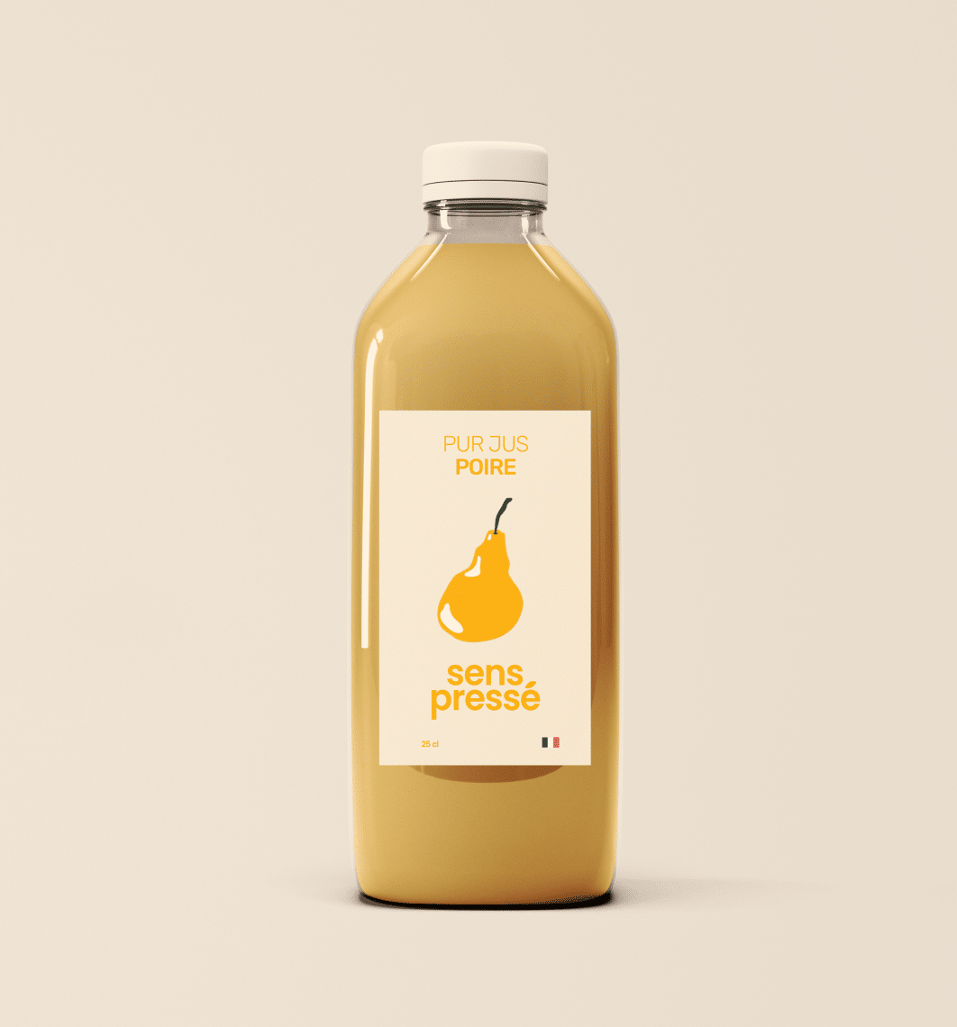 Bouteille de jus design, Identité visuelle, logo et charte graphique