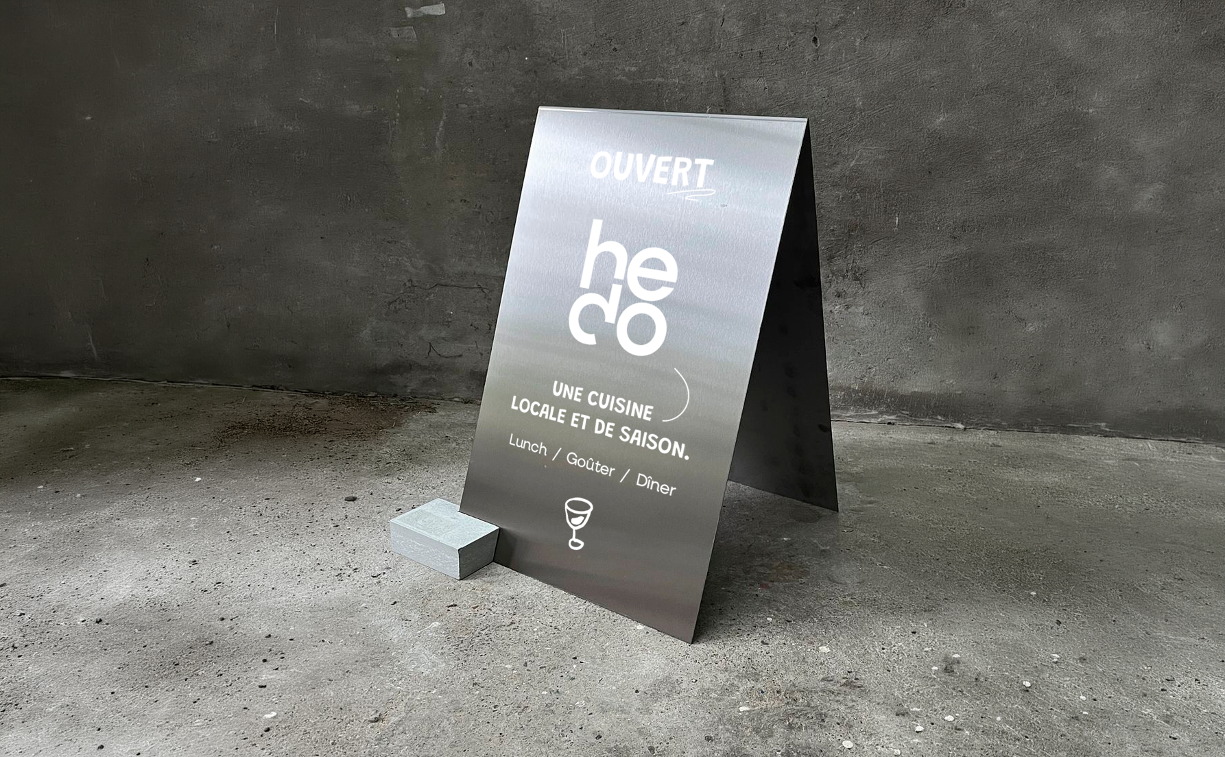 Branding et identité graphique - support visuel - stop trottoir - Hedo - Agence crapules - communication strasbourg