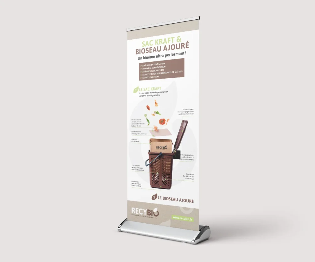 Branding et identité - support visuel- roll up - PLV - Recybio - Agence crapules - communication strasbourg .jpg
